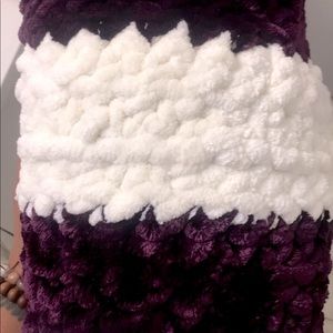 Handmade Plush scarf.